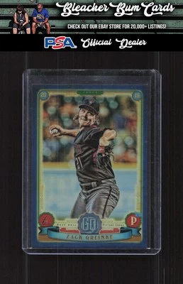 2019 Topps Gypsy Queen 62 Zack Greinke Chrome Box Topper Indigo #/150 - Image 1 of 2
