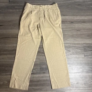 Tommy Bahama Pants Mens 34x32 80% Silk Khaki Casual Beige White. See Des - Picture 1 of 12