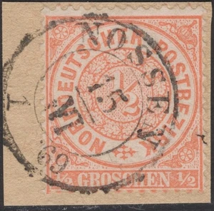  NDP Mi.-Nr. 15 o reutilizado K2 Nossen en Sajonia Feuser +5 - Imagen 1 de 1