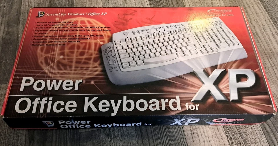 Vintage Typhoon Power Office Keyboard For XP (PS/2) - Image 1 of 2