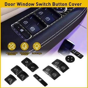 Se adapta a Mercedes-Benz E350 2010-2015 cerradura puerta coche interruptor botón cubierta embellecedor - Imagen 1 de 17