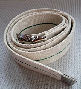 Posey Gait & Transfer Belt No. 6556 Cream & Green Stripe 52" x 2" - Picture 1 of 4