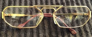Vintage Pascal Morabito Gold Brille (nur Gestell) #31038 - Bild 1 von 11