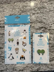 New Jellycat Fish Chips London Exclusive Mushy Peas Enamel Pin W/ Stickers - Picture 1 of 3