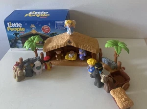 Fisher-Price Little People Deluxe Christmas Story Nativity Set Music/Lights 16pc - Picture 1 of 14