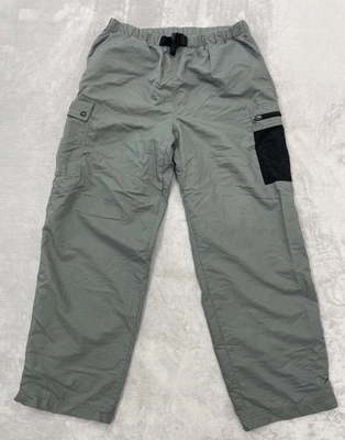 Pantalones cargo Nike para hombre L gris nailon utilitario senderismo sendero cinturón malla bolsillo Y2K Foto 1 de 4