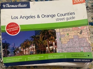 2006 Thomas Bros Guide Los Angeles & Orange Counties with Interactive CD - Picture 1 of 7