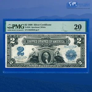 Fr.258 1899 $2 Two Dollars Silver Certificate MINI PORTHOLE, PMG 20 #28026 - Picture 1 of 3