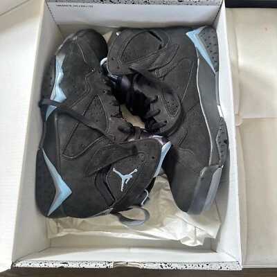 Jordan 7 Retro Men's Black Chambray Sneakers CU9307-004 - Image 1 of 4