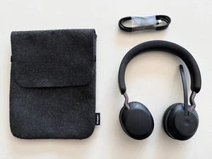 Jabra Evolve2 65 Wireless Bluetooth Headset, USB-C, Black +case +USB-C cable - Afbeelding 1 van 16
