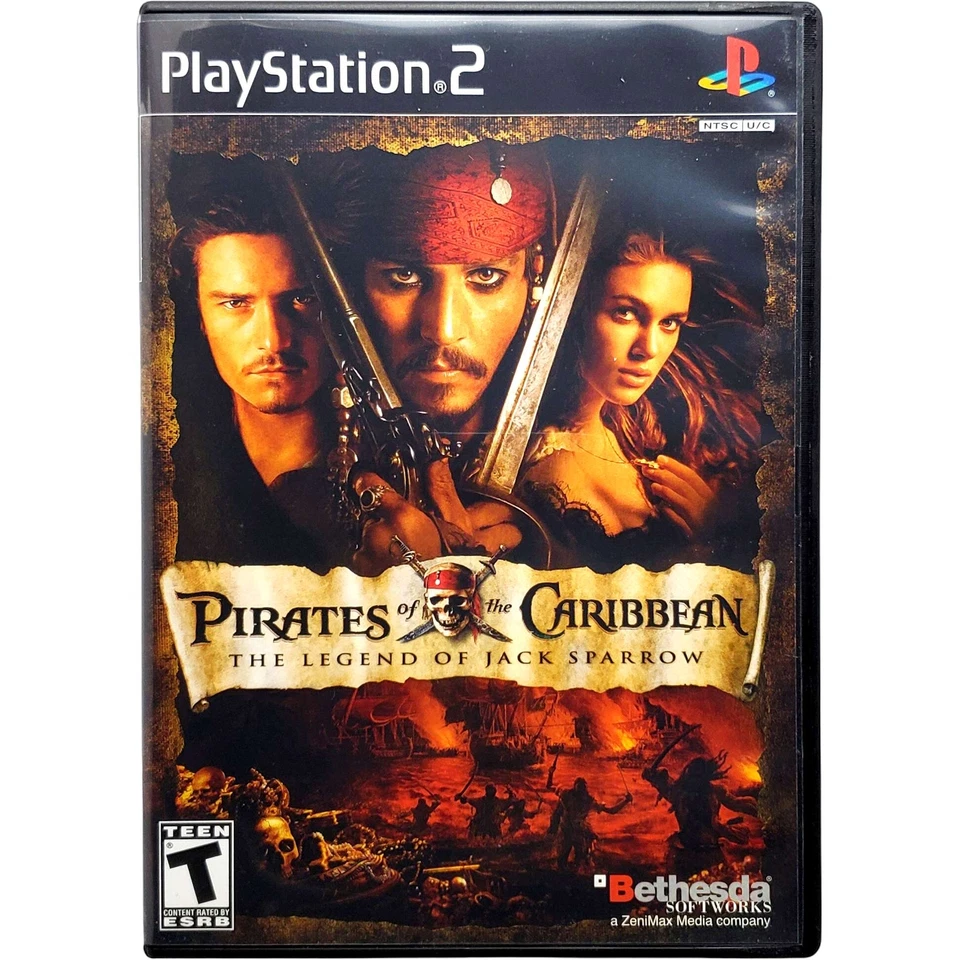 Piratas del Caribe - Sony Playstation 2 PS2 Prístino Probado Auténtico Foto 1 de 4
