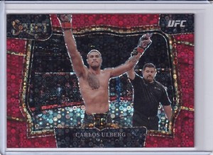 2023 Panini Select UFC - Carlos Ulberg RC Rookie - Red Disco # /99