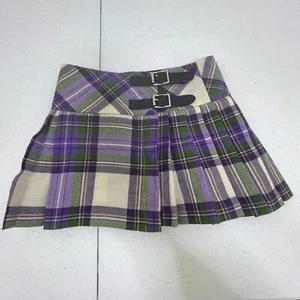 John Morrison Kilt Makers Kids Kilt 3 4 Purple Plaid Skirt Plaid Irish Wool - Picture 1 of 10