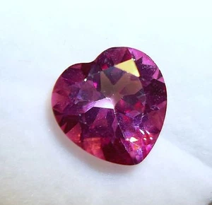 4.40CT Avg. 10 x 10MM Heart Shape Pink Topaz  - Picture 1 of 1