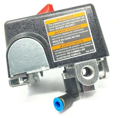 COLEMAN SANBORN E108271 / DXCM301 PRESSURE SWITCH 125 PSI ON 155 PSI OFF 4 PORT UNLOADER