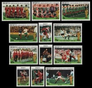 St. Vincent - Bequia 1986 - Mi-Nr. 177-188 A ** - MNH - Fußball / Soccer