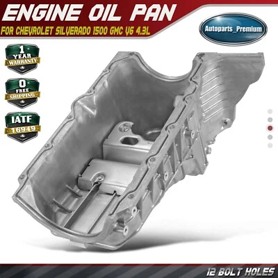 Engine Oil Pan for Chevrolet Silverado 1500 GMC Sierra 1500 Pickup 4.3L 93800961 - Image 1 of 4