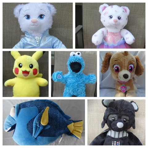 Build A Bear Plush 14-21" Toys: DORY, Pikachu, SKYE, Disney Princess,DARTH VADER Cover