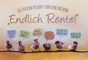 Kurt Eulzer Rente Glückwunsch Karten für Rentner Ruhestand Pension Grußkarte - Bild 1 von 6