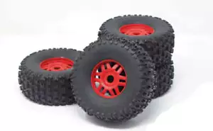 Arrma MOJAVE 6s BLX V2 - TIRES & Wheels Red DBoots glued fortress ARA7604V2 - Picture 1 of 1