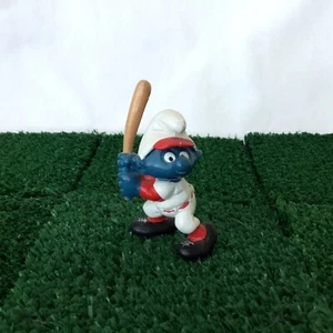 Schlümpfe Baseball Spieler 20129 Vintage 1980 Schleich Figur Spielzeug Peyo - Bild 1 von 6