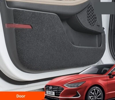 Anti-Scratch Door Cover Felt Fabric 4Pcs Black DN8 for Hyundai Sonata 2020~2023 - Image 1 of 4