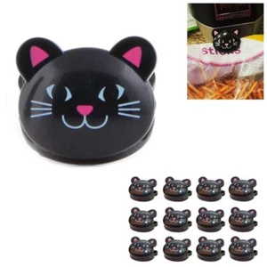12 Kikkerland Cat Chip Bag Clips Sealing Food Snacks Seal Tight Kitchen Storage - Picture 1 of 1