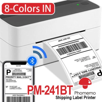Bluetooth Shipping Label Printer or 4x6 Thermal Paper for Small Business Lot - Image 1 of 4