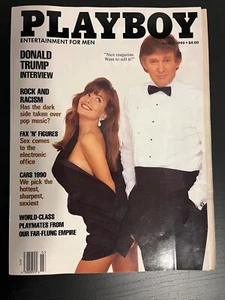 PLAYBOY MAGAZINE MARCH 1990 DONALD TRUMP VERY GOOD CONDITION - Foto 1 di 1