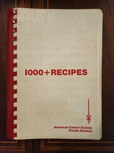 1000+ RECIPES FLORIDA DIVISION AMERICAN CANCER SOCIETY 1979 1ST - Picture 1 of 4