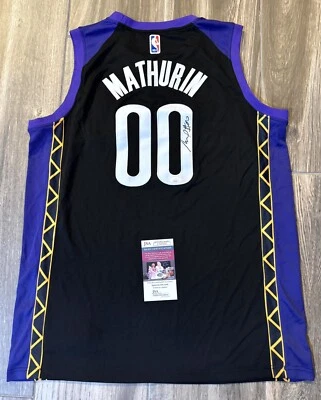 Bennedict Mathurin Signed Indiana Pacers Jersey NBA Arizona Canada JSA COA - Image 1 of 4
