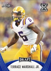 TERRANCE MARSHALL JR.-RECEPTOR ANCHO-LSU-2021 LEAF ROOKIE #34-DRAFT - Imagen 1 de 2