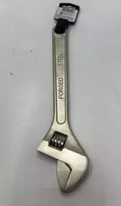 Steel Grip Adjustable Wrench 2251775 Nickel Plated Hardened Steel 12 L in. - Picture 1 of 6
