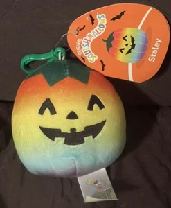 Squishmallow 3.5" Staley The Pumpkin Clip-On Plush Halloween NEW - Picture 1 of 2