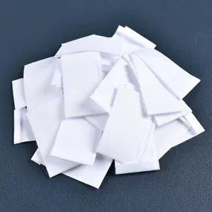 48Pcs White Blank Cloth Labels DIY Sewing Patches Garment Bag Name Tags Handmade - Bild 1 von 10