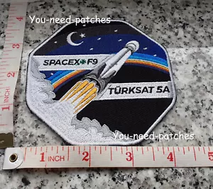 NASA Space F9 Falcon 9 Türksat 5A Logo Patch Astronauts Space Travel Missions - Bild 1 von 1