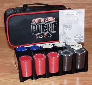 *Replacement* Excalibur (2037-WSOP) Texas Hold 'Em Poker Chips & Carry Case  - Picture 1 of 1
