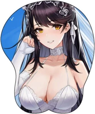 Anime Mouse pad Azur Lane Atago Anime Design 3D Ergonomic Mouse Pad with Wrist R - Image 1 of 4