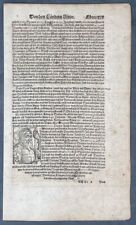 1598 Munster Antique Print King of Bejaia Algeria, Snake of Cyrene Lybia, Africa