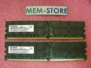 8GB 2x4GB DDR2-667 Memory ECC HP ProLiant DL145 G3, DL185 G5, DL365, DL385 G2 - Picture 1 of 1