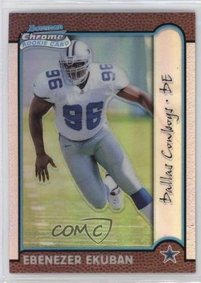1999 Bowman Chrome Refractor Ebenezer Ekuban #178 Rookie RC - Image 1 of 2
