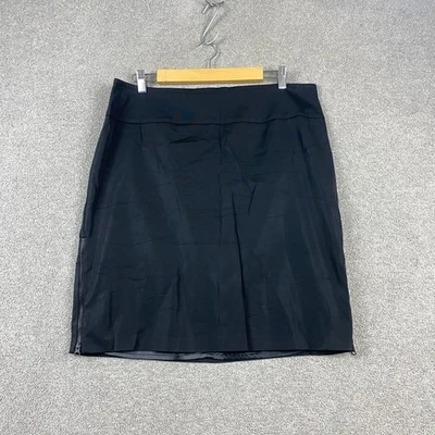 Veronika Maine Skirt 16 A Line Pencil Black Formal Office Workwear Corporate - Image 1 of 4
