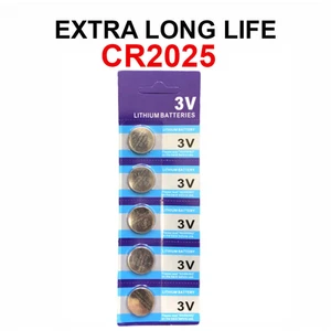 5 X Fresh CR 2025 CR2025 ECR2025 BR2025 LITHIUM COIN CELL Battery Exp 2029 NEW - Picture 1 of 13
