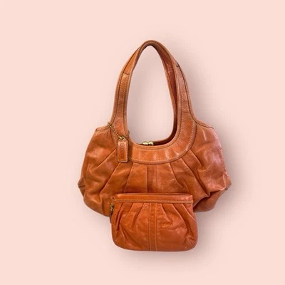 Bolso Cartera COACH Y2K Vintage Ergo Marco Plisado Kisslock Diseñador con Bolsa 2248 Foto 1 de 4