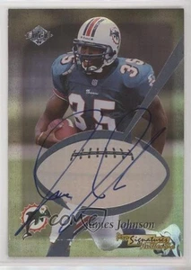 1999 Collector's Edge Blue Ink /42 James Johnson Rookie Auto RC - Picture 1 of 3