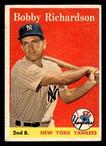 1958 Topps #101a Bobby Richardson - Sehr guter Zustand *TedsCardShack* - Bild 1 von 2