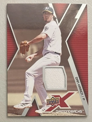 Camiseta Upper Deck X Dan Haren 2009 usada en juegos Oakland A’s/Arizona Diamondbacks Foto 1 de 2