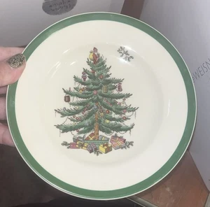 Spode Christmas Tree 6 1/2" Bread Plate, Replacement, Nice - Picture 1 of 4