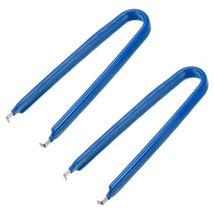 IC Puller Chip Extractor Stainless Steel with Insulated Vinyl Grip Blue 2 Pcs - Picture 1 of 7