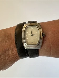 Silpada Women’s Leather Double Wrap Watch Silver Tone Watch Face - Picture 1 of 17